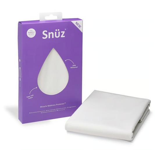 Snuz- Cot Waterproof Mattress Protector - 60X120Cm - White