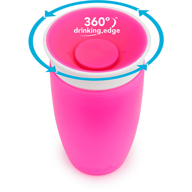 Munchkin- Miracle® 360° Sippy Cup 10 Oz - 12 Months  - Pink