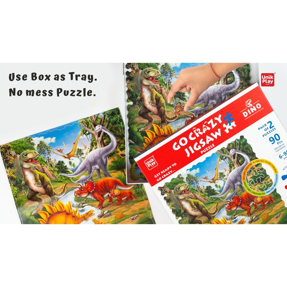 Unikplay -  Go Crazy Jigsaw Puzzle | Attractive Cartoon Print Puzzle-Multicolor