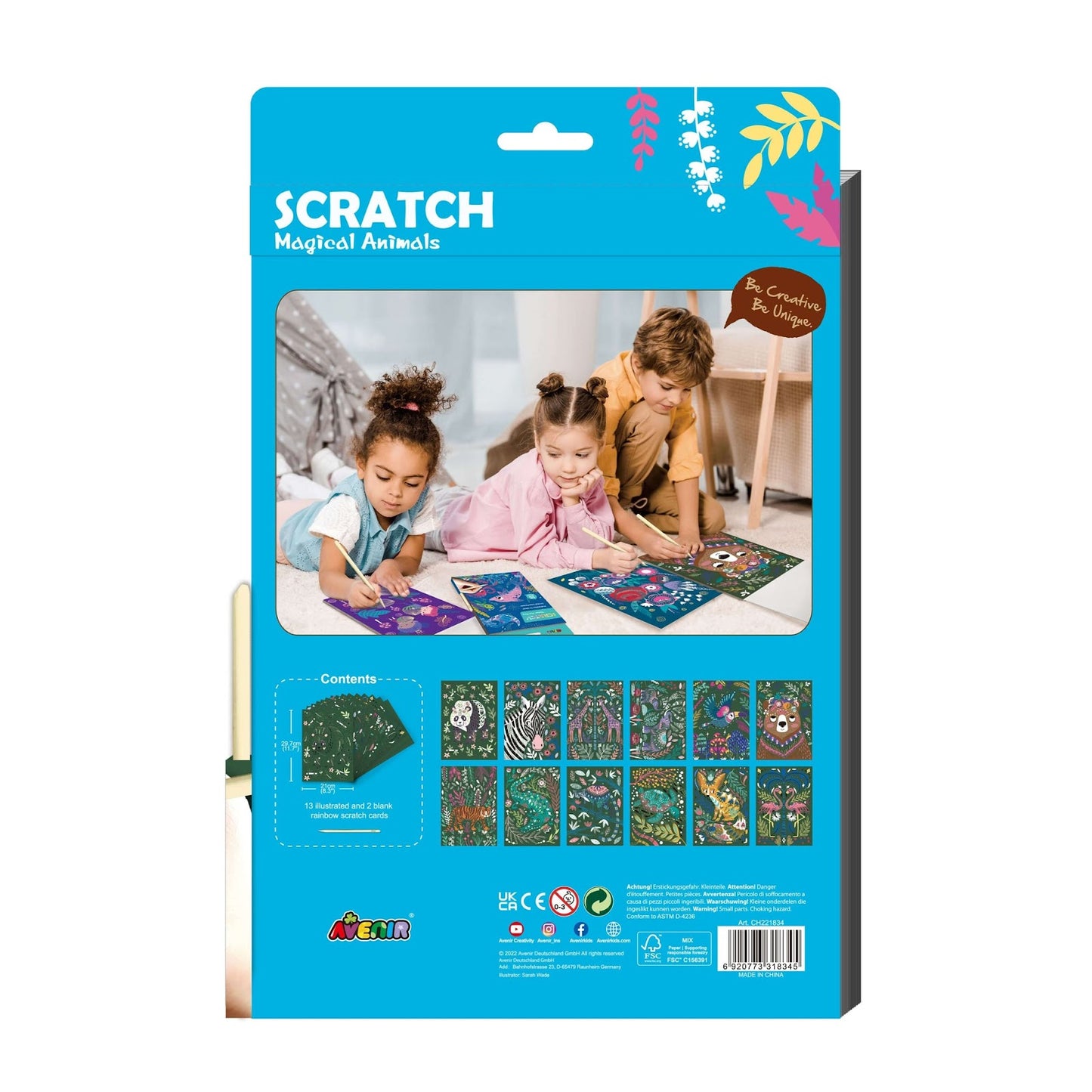 Avenir -  Mini Scratch Book - Under The Sea | Mini Scratch Book -Multicolor