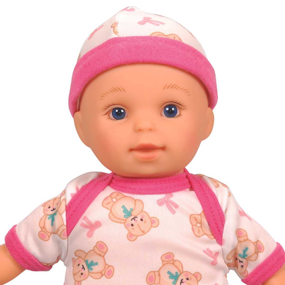 Lotus -  11.5" Inch, Soft-Bodied Baby Doll – Caucasian 1-Multicolor