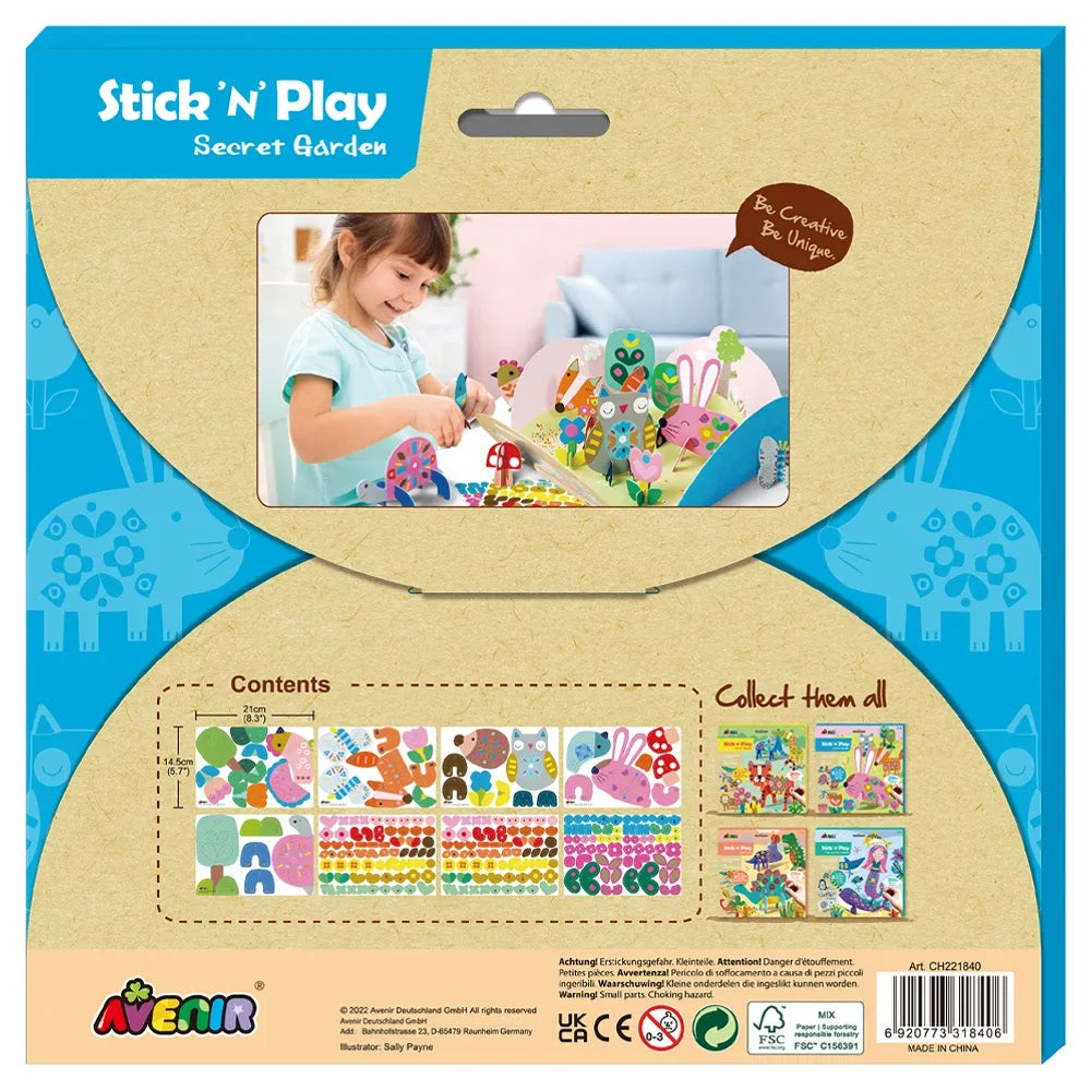 Avenir - Stick 'N Play Series - Secret Garden -Multicolor