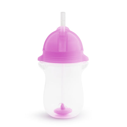 Munchkin- Any Angle™ Click Lock Weighted Straw Trainer Cup 10Oz - 12 Months - Purple