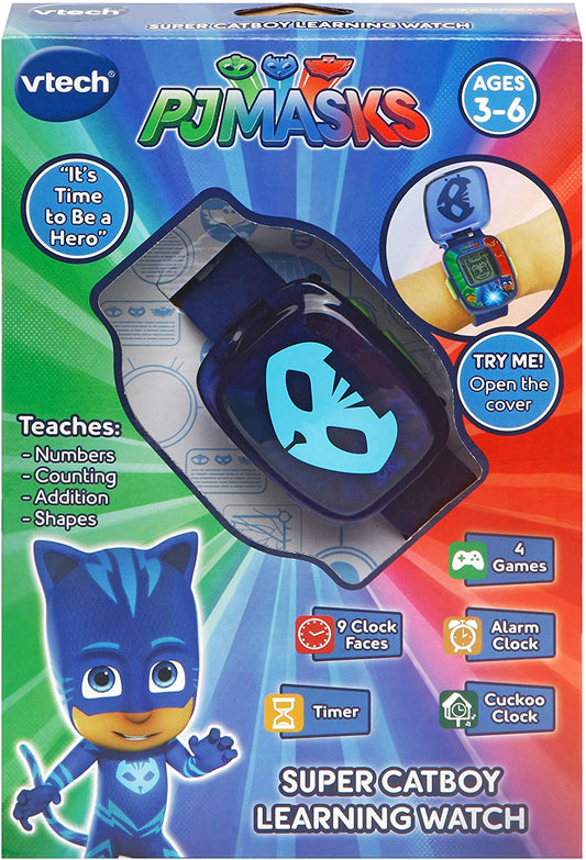 Vtech License -  Pj Masks Super Catboy Learning Watch - Blue