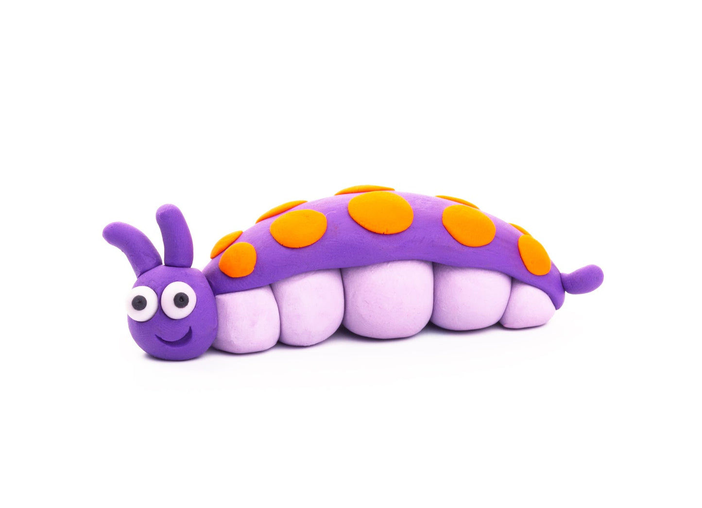 Hey Clay -  Diy Caterpillar Plastic Creative Modelling Air-Dry Clay For Kids 3 Cans-Multicolor