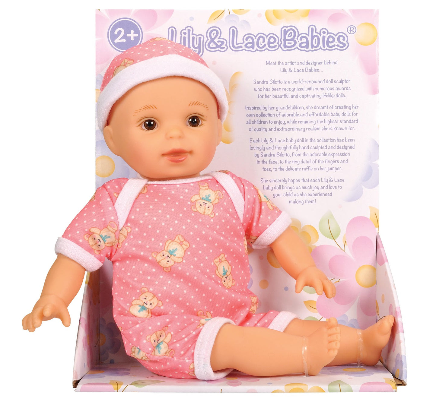 Lotus -  11.5" Inch, Soft-Bodied Baby Doll – Caucasian 2-Multicolor