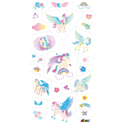 Avenir - Tattoo Sticker - Pegasus Series | 52Pc Set -Multicolor