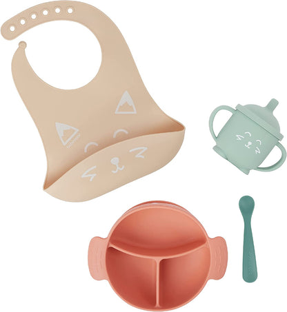 Babymoov -  Learn Isy Baby Mealtime Set Of 4  - Orange