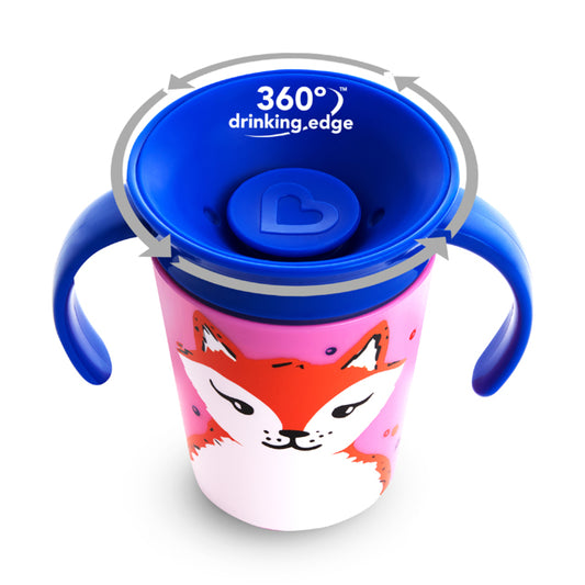 Munchkin- Miracle® 360° Wildlove Trainer Cup 6Oz - 6 Months - Fox