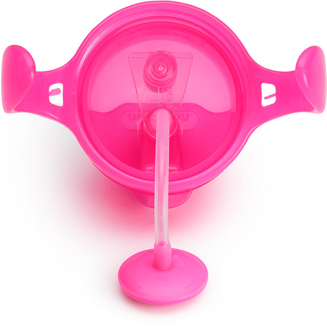 Munchkin- Any Angle™ Click Lock Weighted Straw Trainer Cup 7Oz - 6 Months - Pink