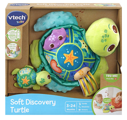 Vtech -  Soft Discovery Turtle W/ Sound & Melodies - Green