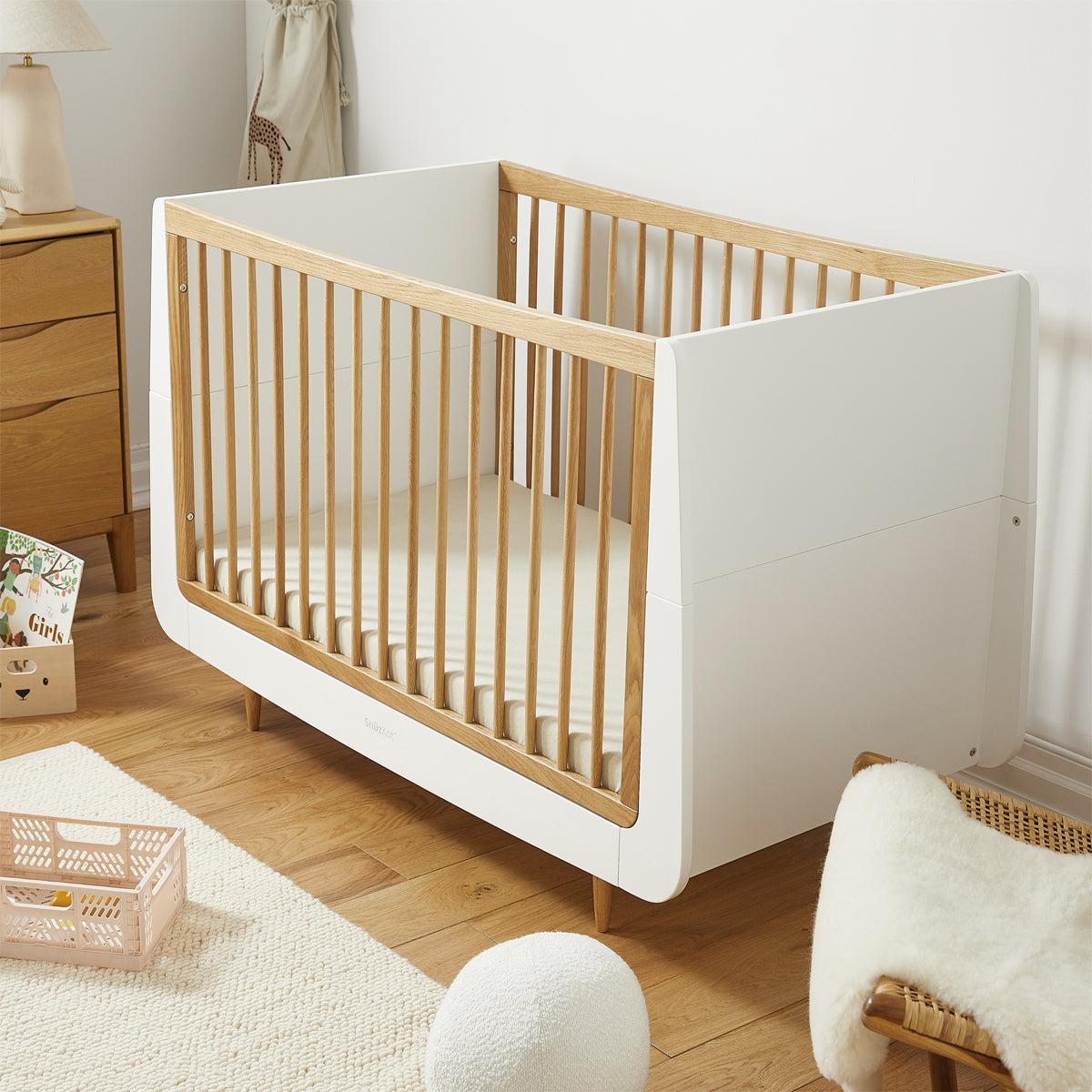 Snuz- Kot Skandi Cot Bed  - Oak