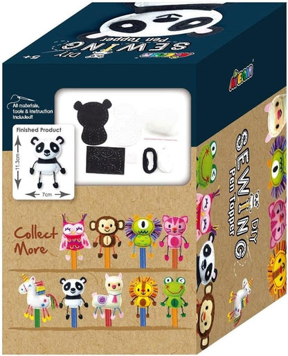 Avenir - Sewing Pen Topper  Sewing Kit - Panda -Multicolor