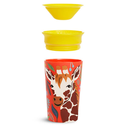 Munchkin- Miracle® 360° Wildlove Sippy Cup 9Oz - 12 Months + -  Giraffe