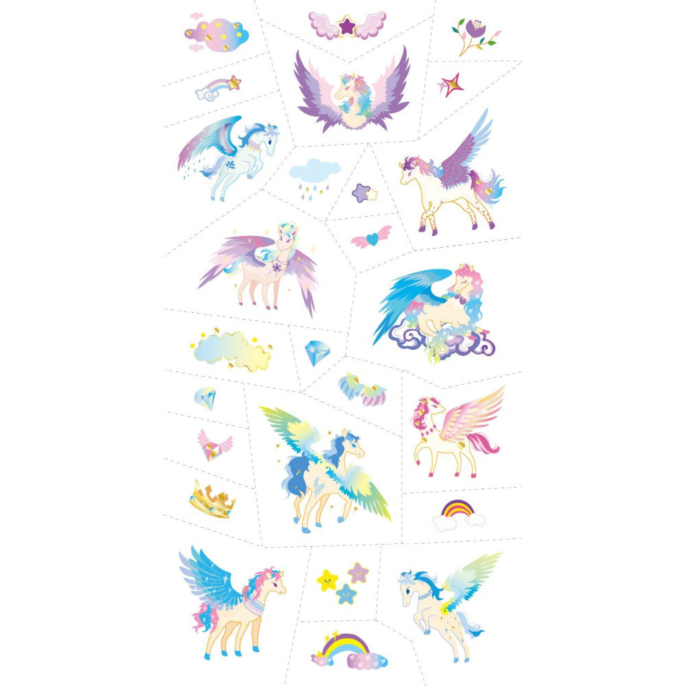 Avenir - Tattoo Sticker - Pegasus Series | 52Pc Set -Multicolor