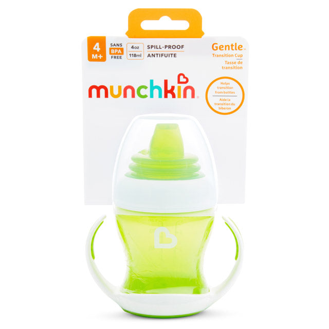 Munchkin- Gentle™ Transition Cup 4 Oz -  4Months  - Green