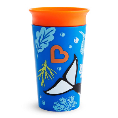 Munchkin- Miracle® 360° Wildlove Sippy Cup 9Oz - 12 Months + -  Orca