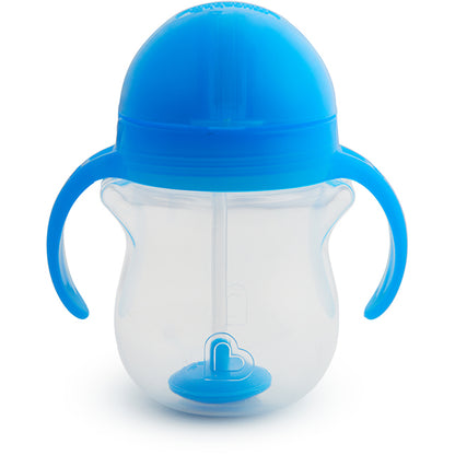 Munchkin- Any Angle™ Click Lock Weighted Straw Trainer Cup 7Oz - 6 Months - Blue