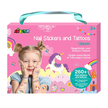 Avenir - Nail Stickers And Tattoos - Unicorn | Trend-Multicolor