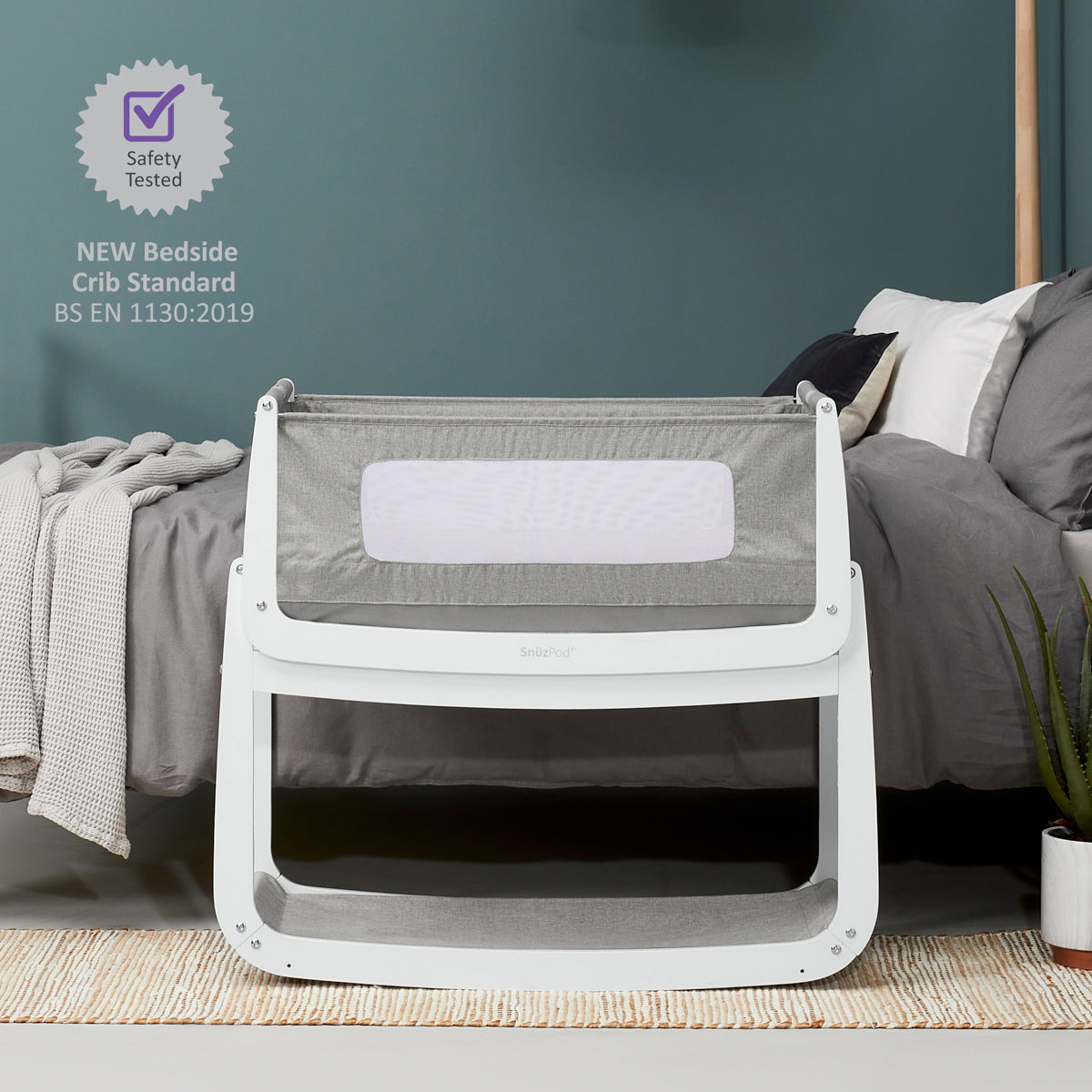 Snuz- Pod4 Bedside Crib  - Dusk