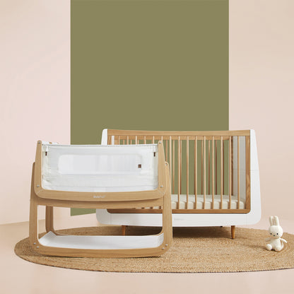 Snuz- Pod4  Bedside Crib The Natural Edit  - Oak