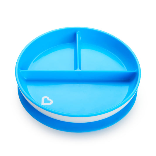 Munchkin- Stay Put™ Suction Plate - 6 Months + - Blue