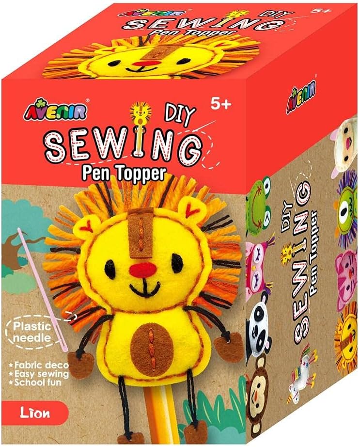 Avenir - Sewing Pen Topper Sewing Kit - Lion -Multicolor