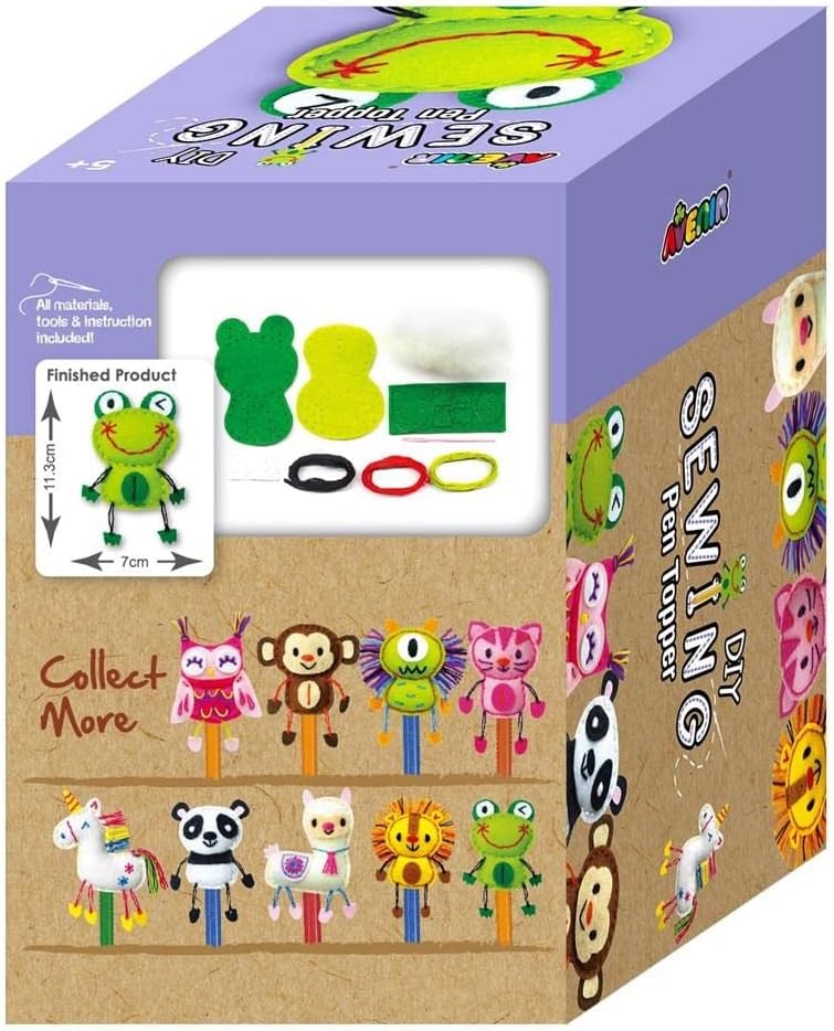 Avenir - Sewing Pen Topper  Sewing Kit- Frog -Multicolor