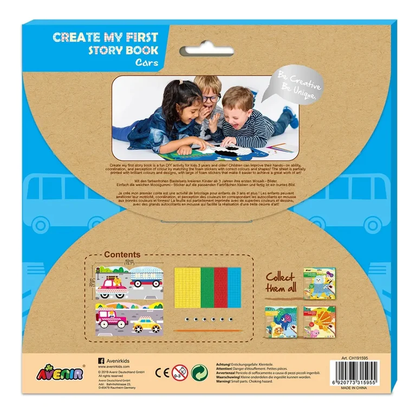 Avenir - Create My First Story Book - Cars | Mosaic Junior Kit: Fun-Multicolor