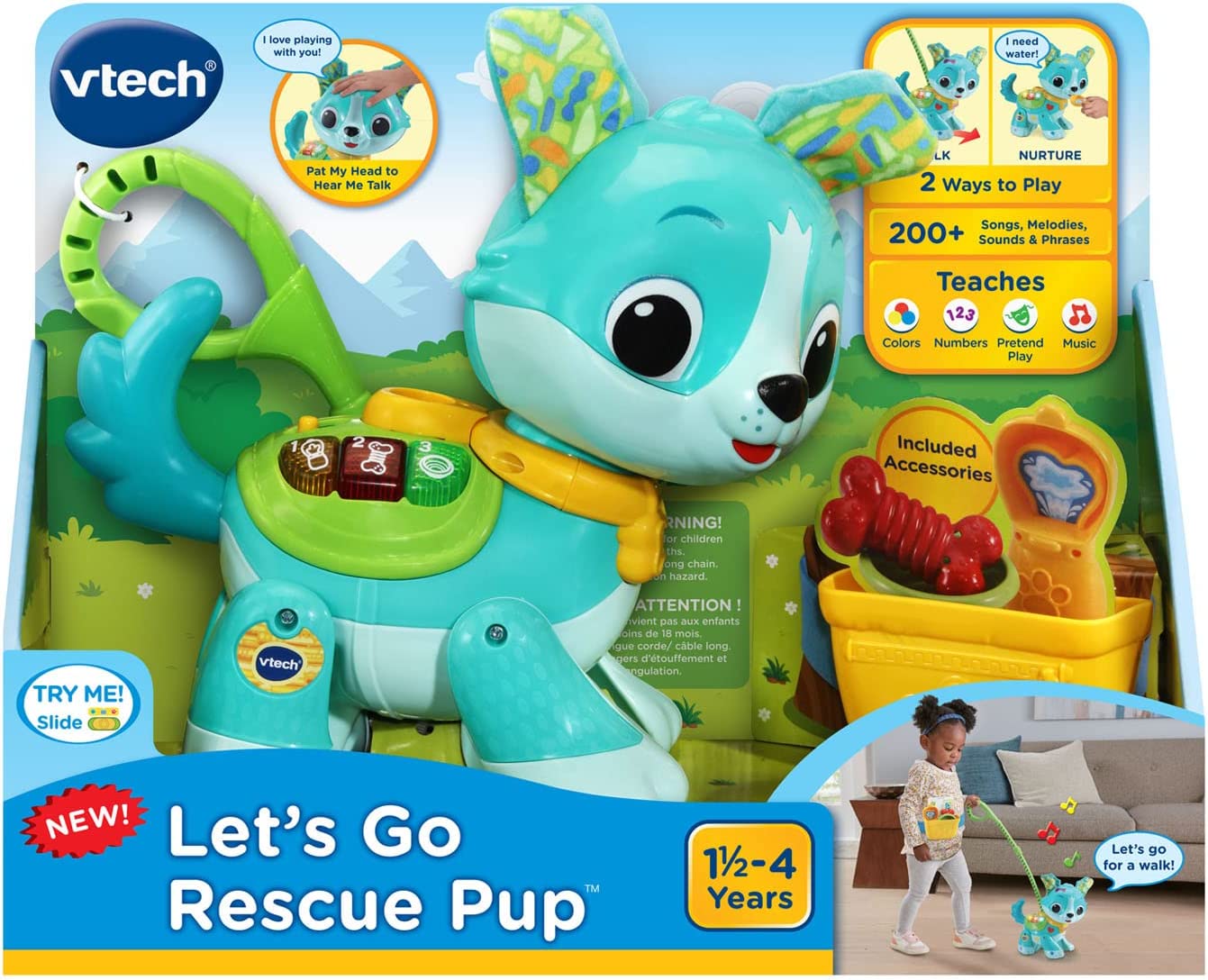 Vtech -  Let'S Go Rescue Pup Pet Dog - Green