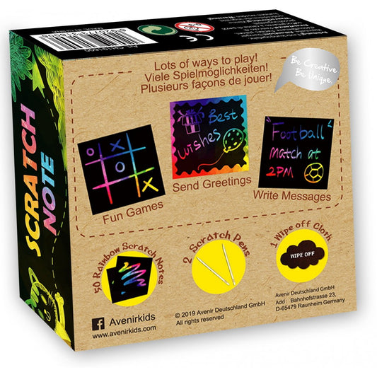 Avenir -  Scratch Note 50 Scratch Cards | Fantastic Way For Kids-Multicolor