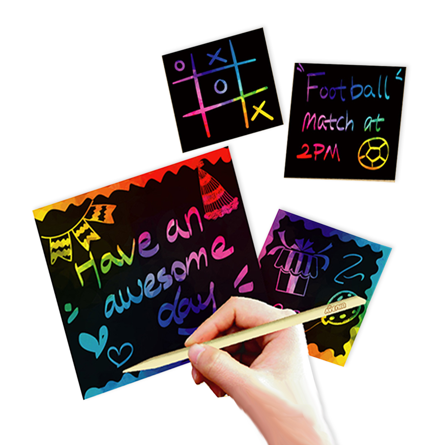 Avenir -  Scratch Note 50 Scratch Cards | Fantastic Way For Kids-Multicolor