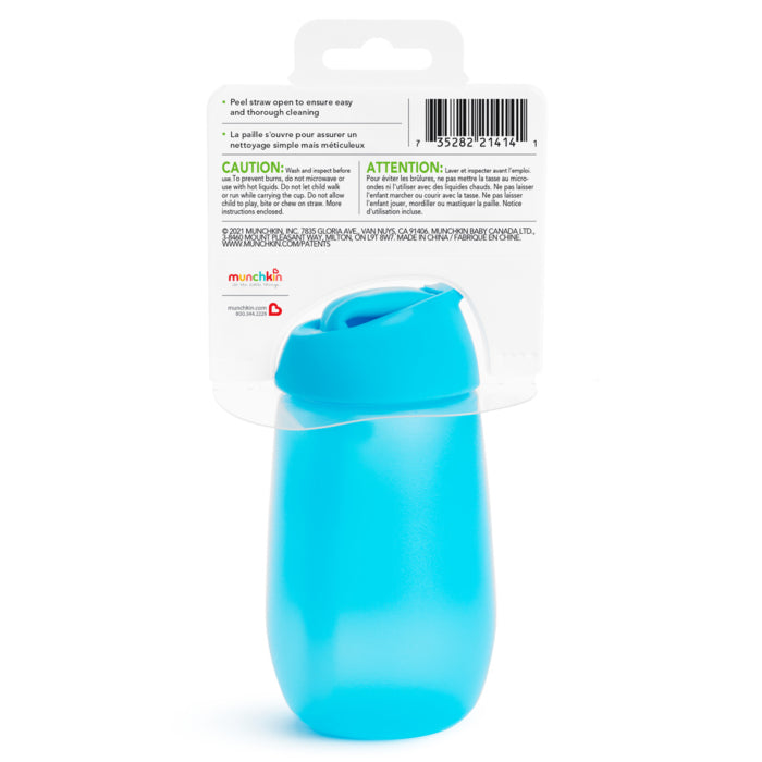 Munchkin- Simple Clean™ Straw Cup 10 Oz -  12 Months+ - Blue