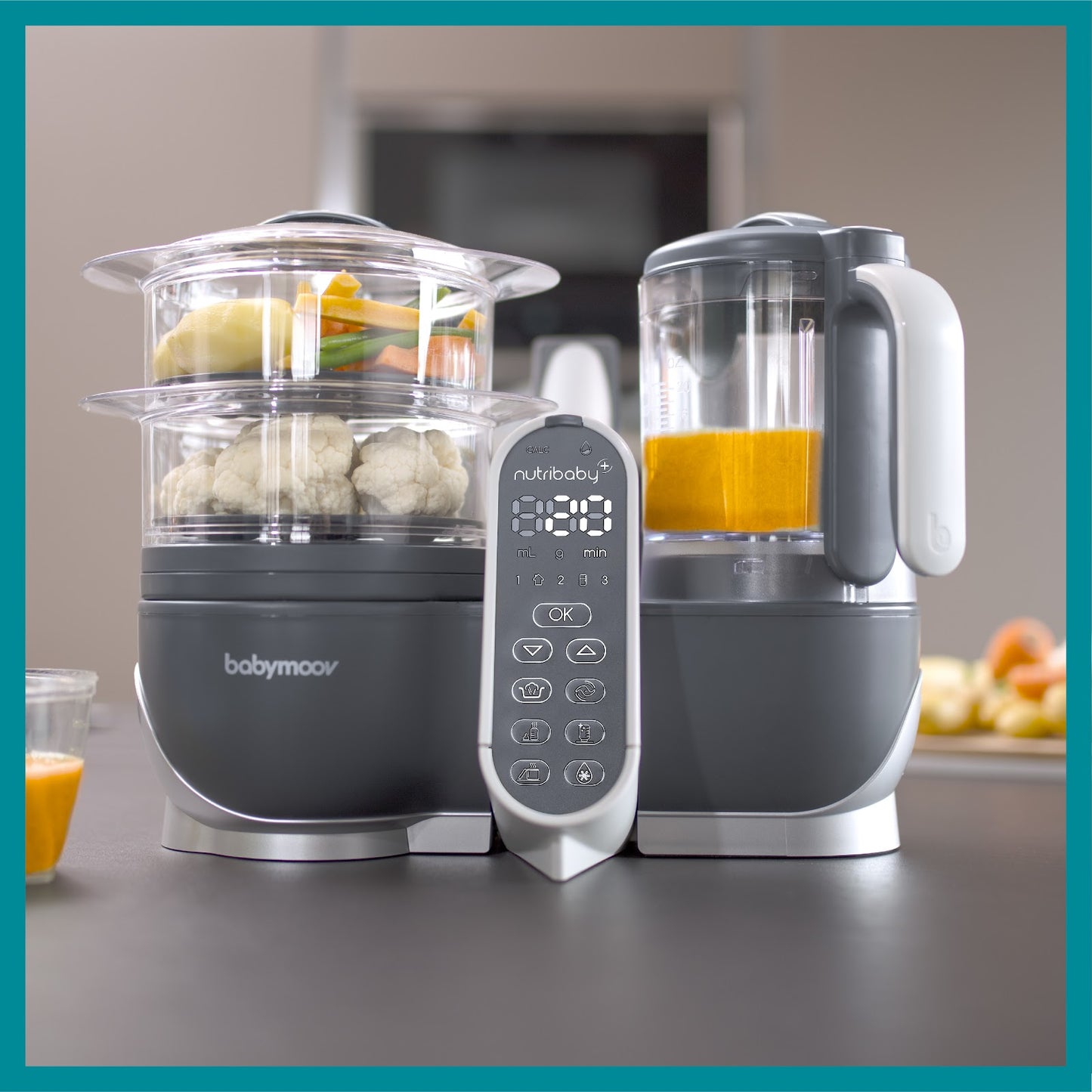 Babymoov -  Nutribaby (+) Food Processor & Blender  - Grey