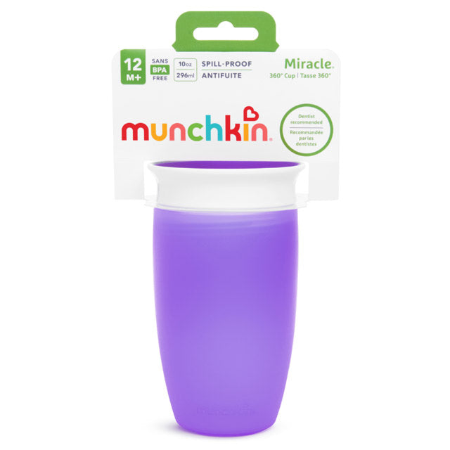 Munchkin- Miracle® 360° Sippy Cup 10 Oz - 12 Months  - Purple