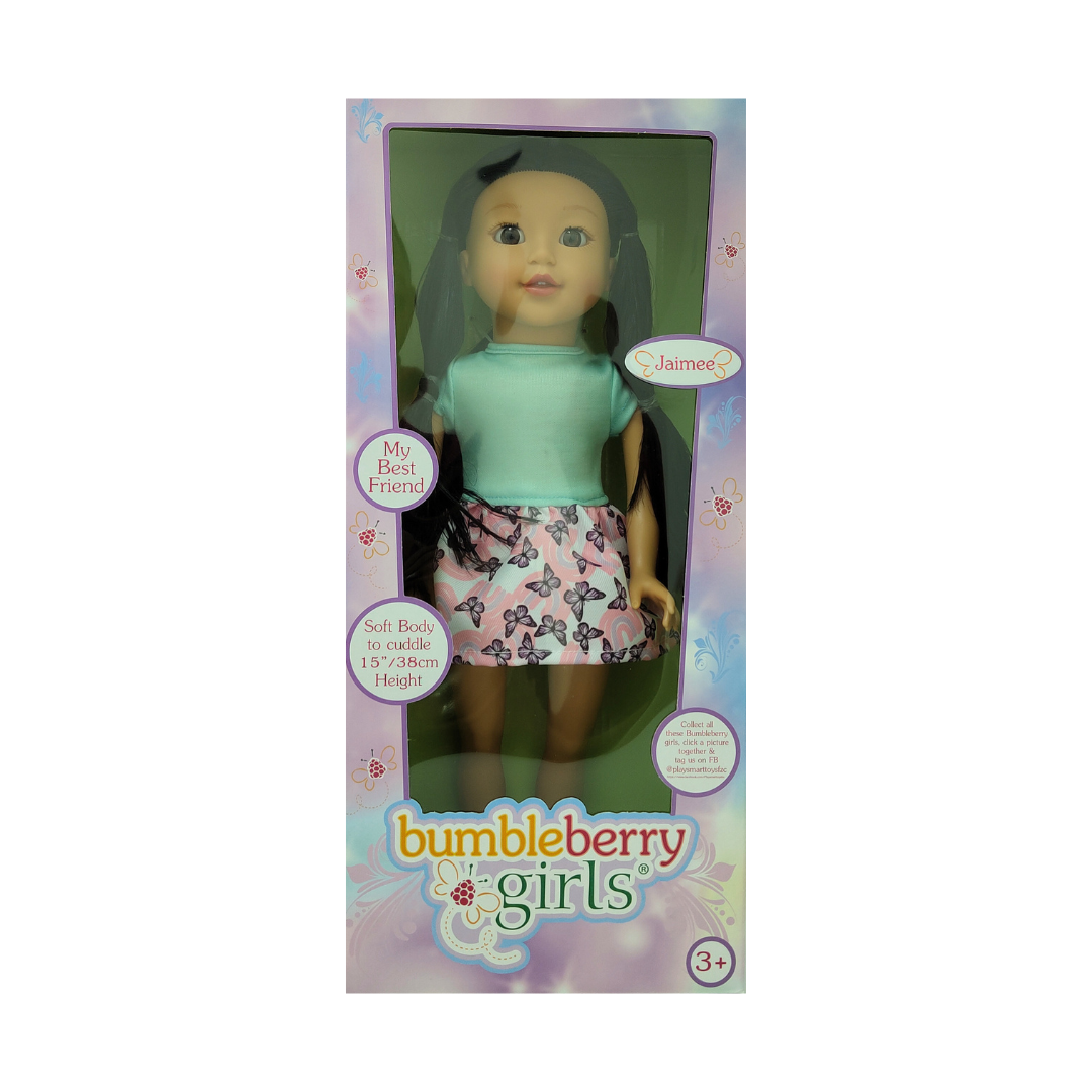 Lotus -  Bumbleberry - Miss Jaime 15" - Soft Bodied Doll | Huggable Doll For Girls
-Multicolor