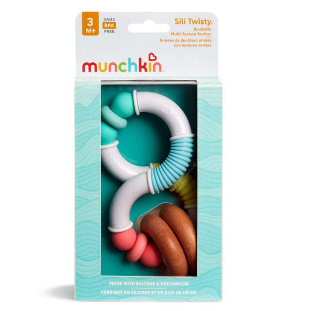 Munchkin- Sili Twisty™ Teether 3 Months + - Multi Color