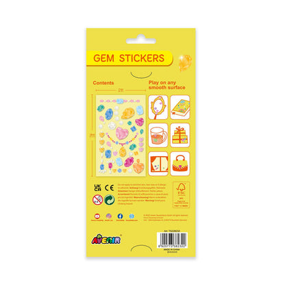 Avenir -  Gem Stickers - Jewellery | Self Adhesive Rhinestones Stickers-Multicolor