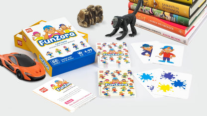 Unikplay -  Funzora Card Game | Easy To Learn, Playing Card Games, Fun Family Brain Games-Multicolor