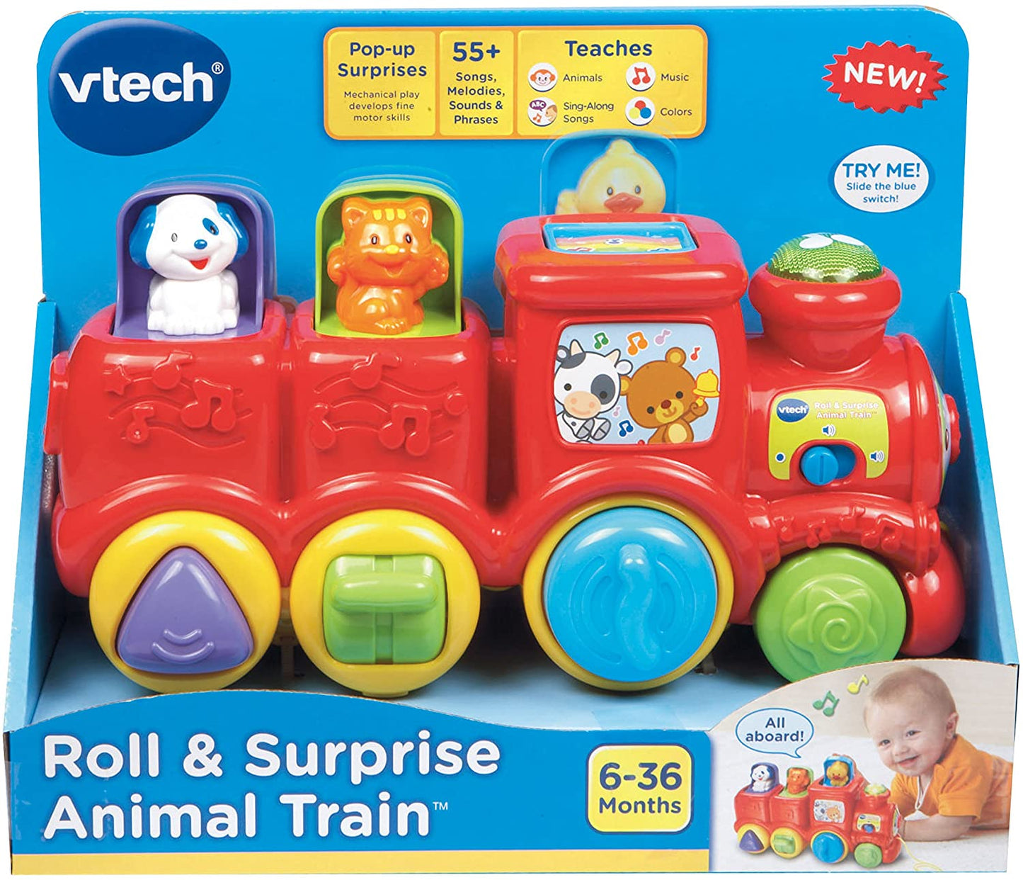 Vtech -  Roll & Surprise Animal Train