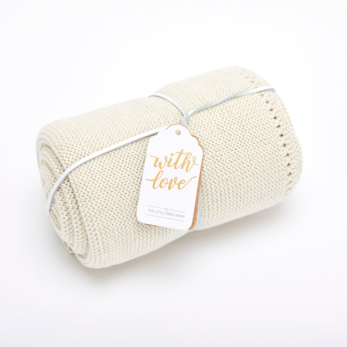 Snuz-Organic Knitted Cellular Baby Blank - Linen