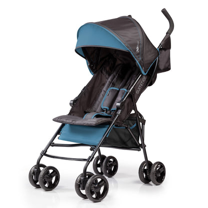 Summer Infant-  3Dmini™ Convenience Stroller With 5-Point Harness & Adjustable Shoulder Straps 6 - 24 Months  - Dusty Blue