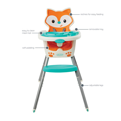 Infantino- Grow-With-Me 4-In-1 Convertible Hight Chair-Multicolor