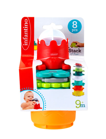 Infantino- Stack O' Fun-Multicolor