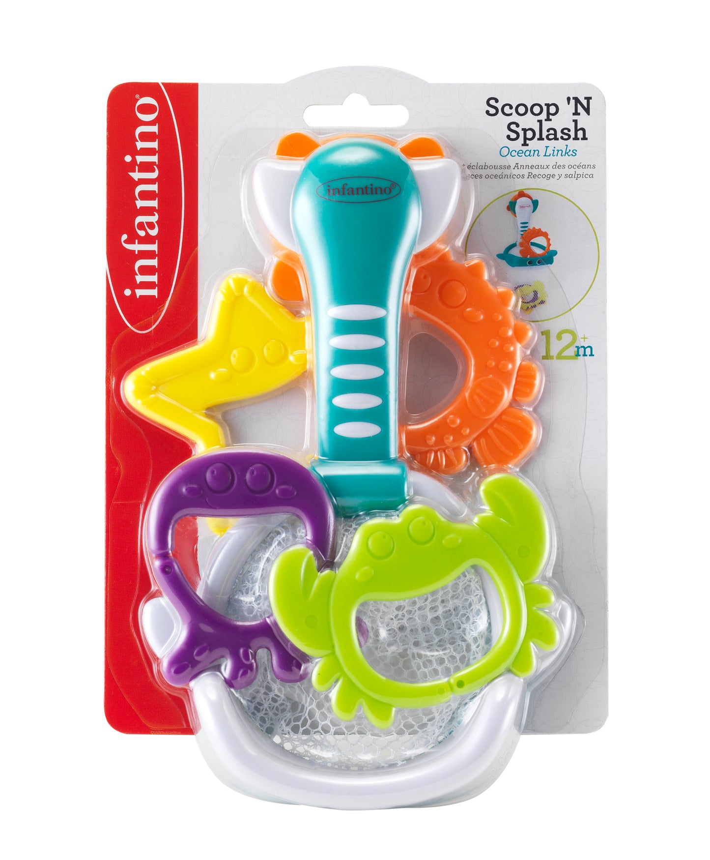 Infantino- Scoop 'N Splash Ocean Links-Multicolor