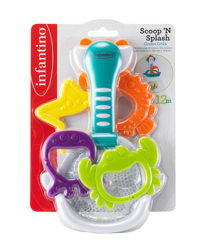 Infantino- Scoop 'N Splash Ocean Links-Multicolor