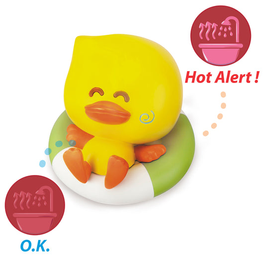 Infantino- Bath Duck Squirt & Temperature Tester-Multicolor