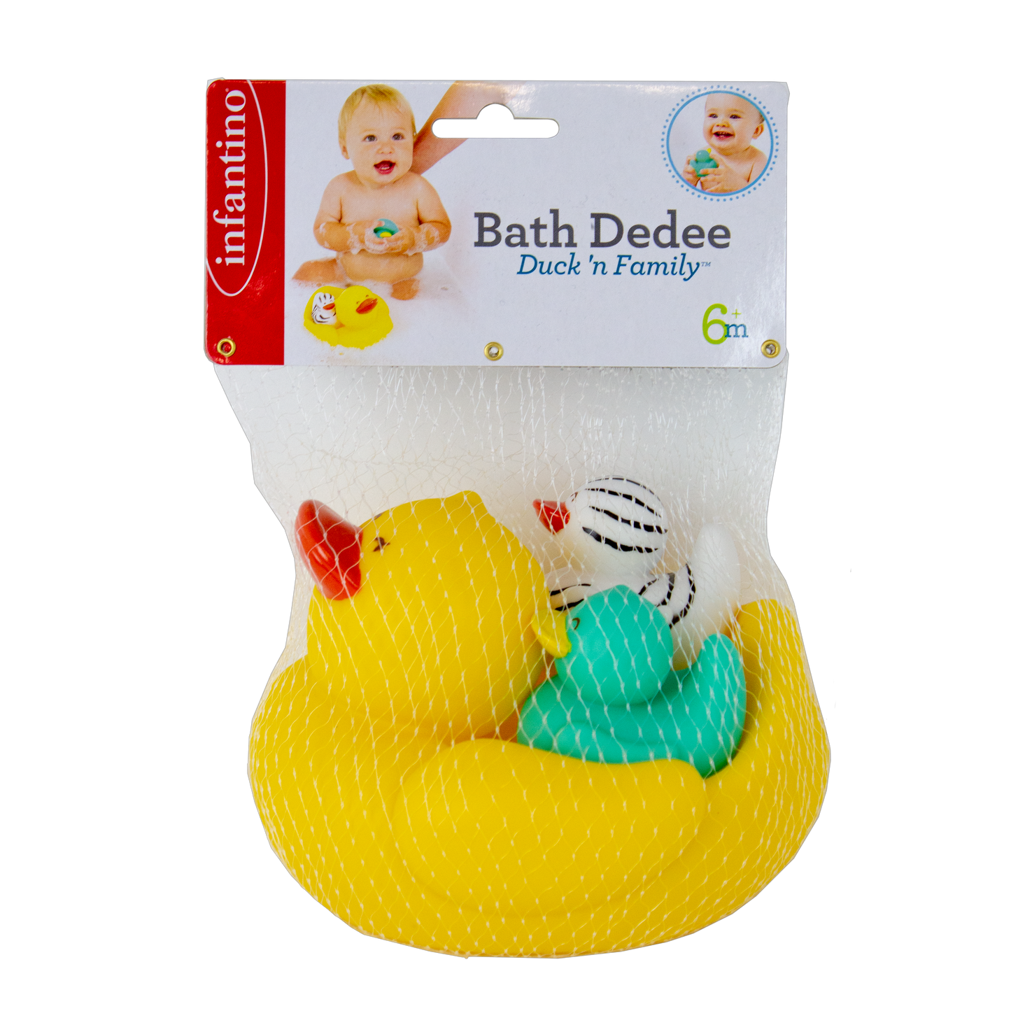 Infantino- Bath Duck N Family-Multicolor