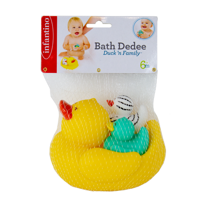 Infantino- Bath Duck N Family-Multicolor