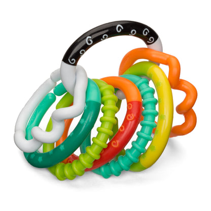 Infantino- Textured Ring Links-Multicolor